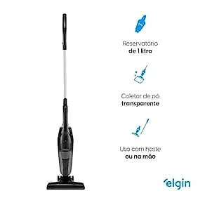 Aspirador de Pó Vertical Elgin Perfect Clean II com Filtro HEPA, Reservatório e Coletor Transparente - 1200W 110V