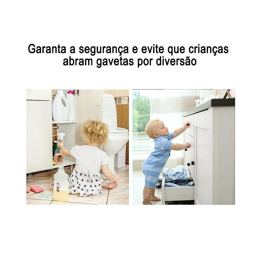 Fecho Magnetico Ima 8 Peças Para Porta Trava Fecha Janela Gaveta Armario Multiuso Resistente