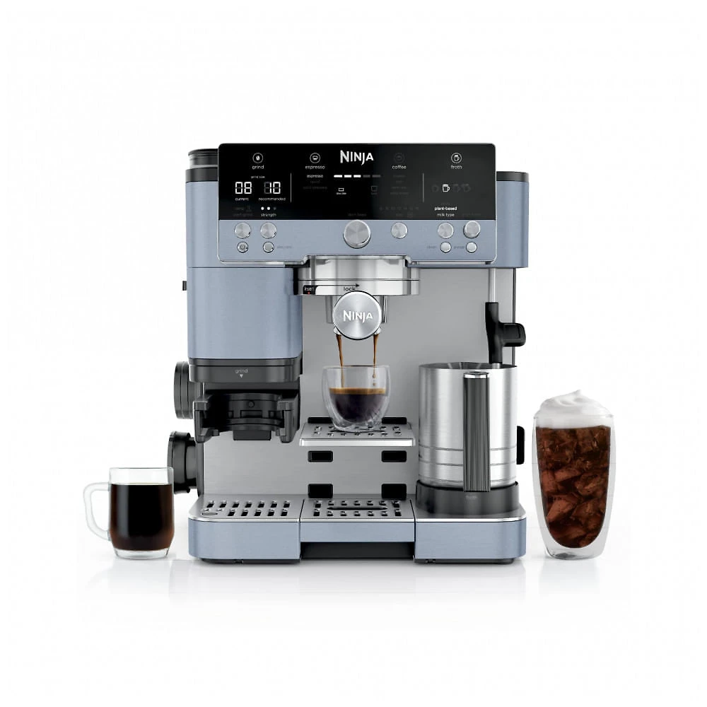 Cafeteira Ninja Luxe Café Premier ES601BL Espresso, Café Coado e Cold Brew 3-em-1 Azul 110V