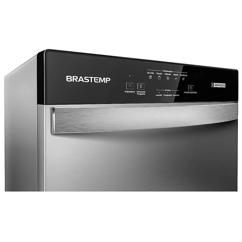Lava Louças Brastemp BLF08BS 8 Serviços Compacta com Ciclo Pesado Prata - 110V