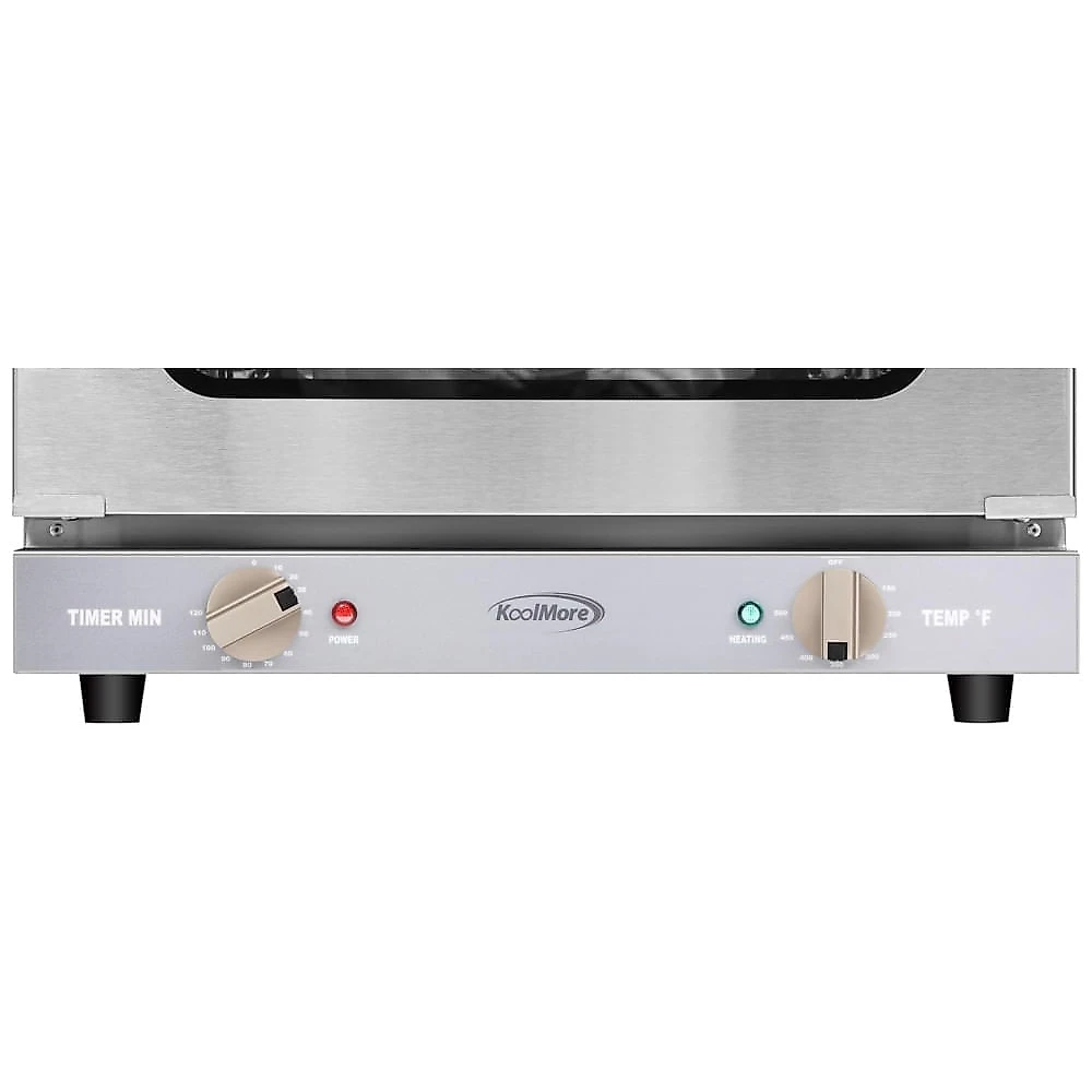 Forno de Convecção de Bancada KoolMore para Assadeiras de Tamanho Quarto com 3 Grelhas 1440W de Potência em Aço Inoxidável,