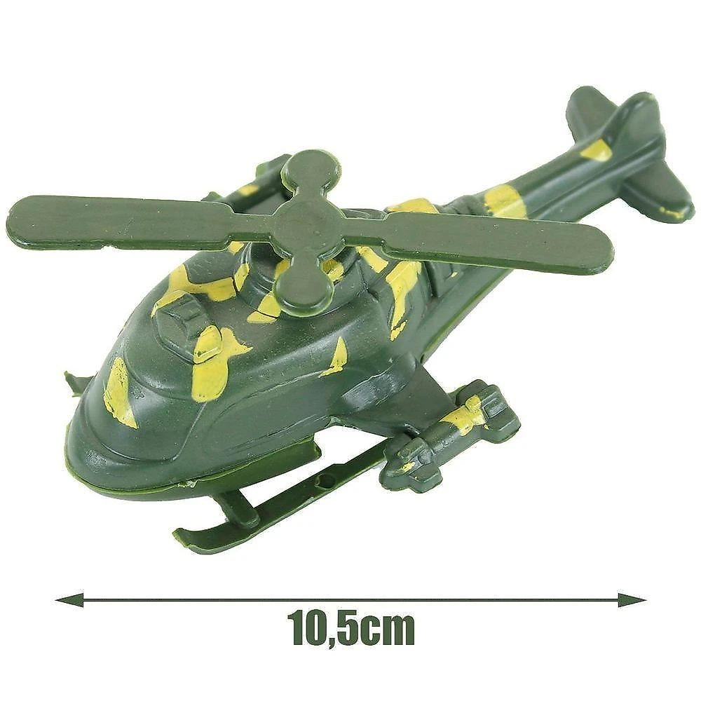 Kit Brinquedos Militares em Miniatura com Veículos Soldados e Acessórios 35 Peças Plástico ABS