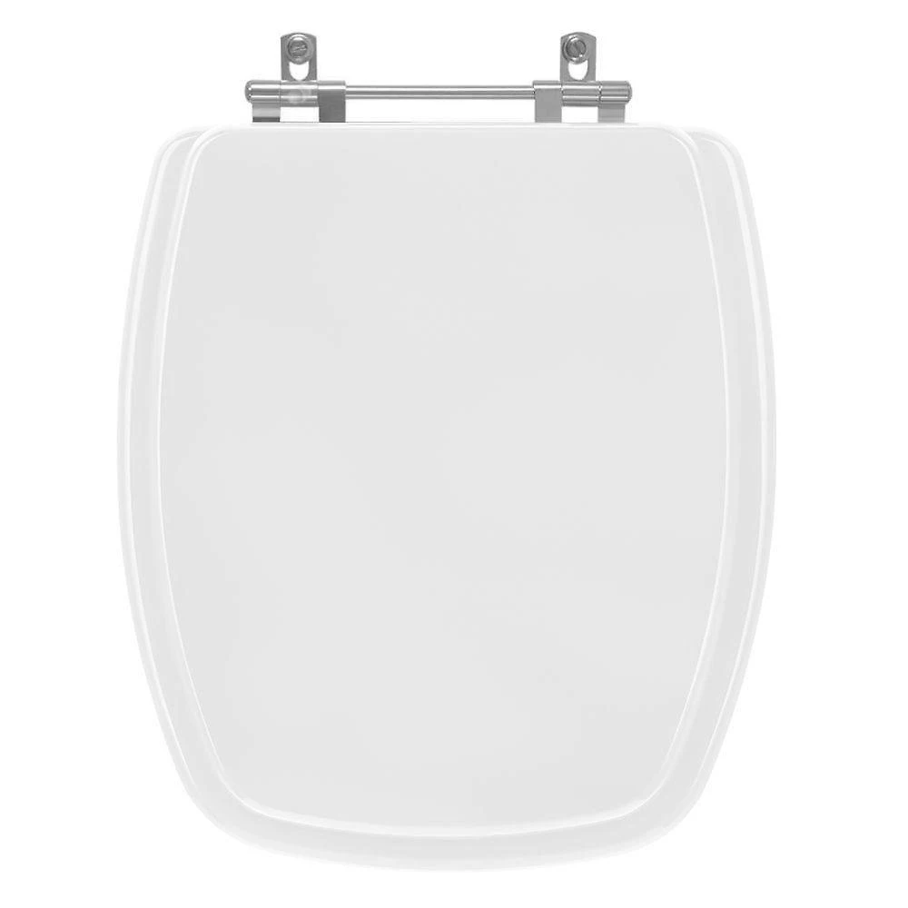 Assento Sanitário Primula Plus Alongado Resina Plástica Parafusado Convencional Branco Pontto Lavabo