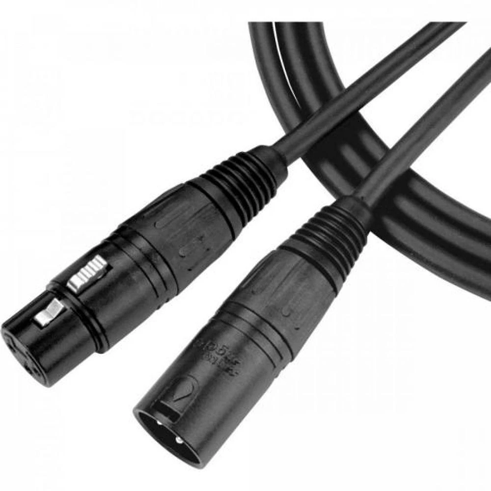 Cabo XLR para Microfone Ninja LW B [F002] Baixa Impedância ZAMAC Preto Santo Angelo