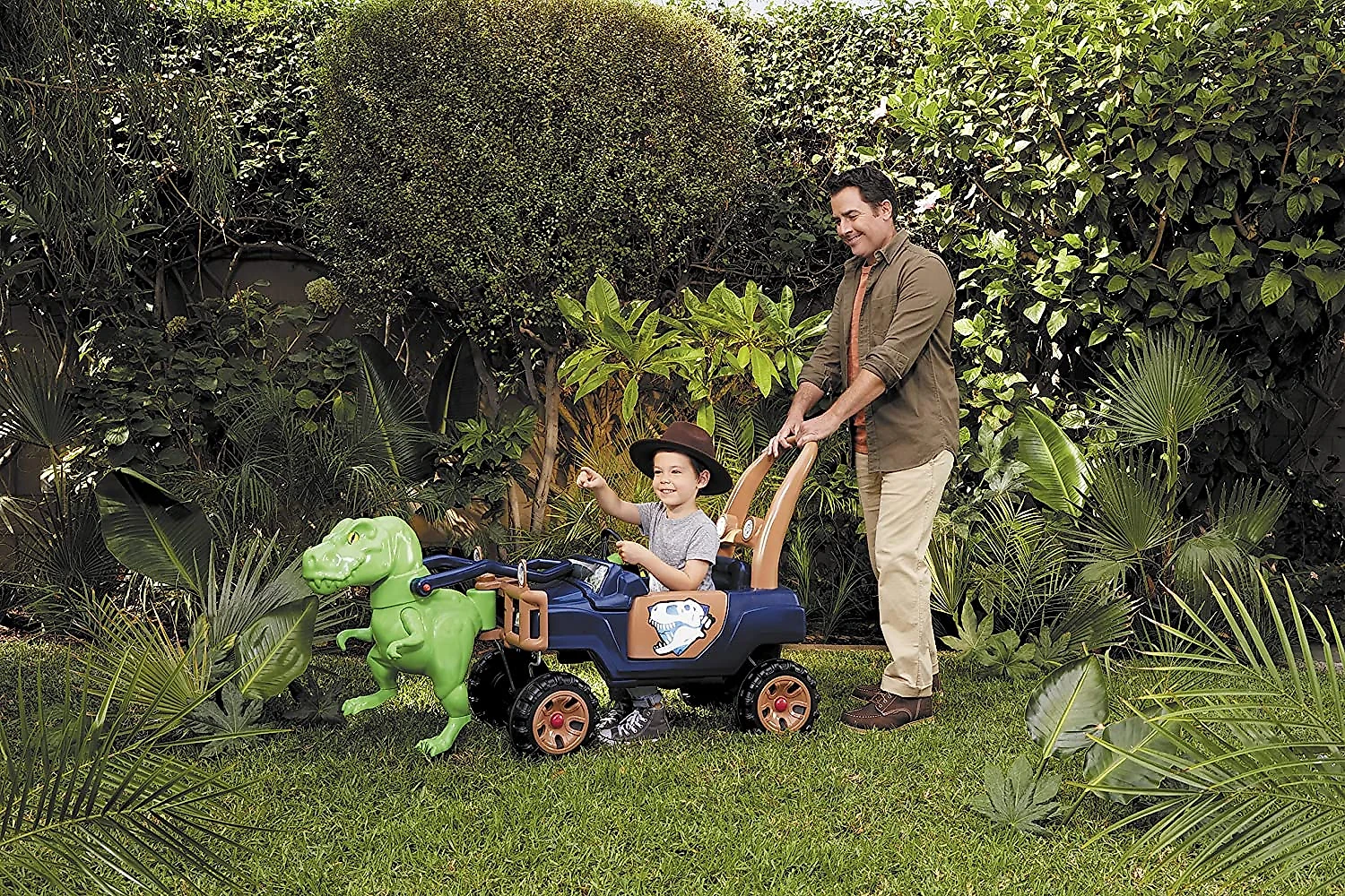 Little Tikes Quadriciclo de Passeio para Crianças de 2 a 5 Anos T Rex Verde