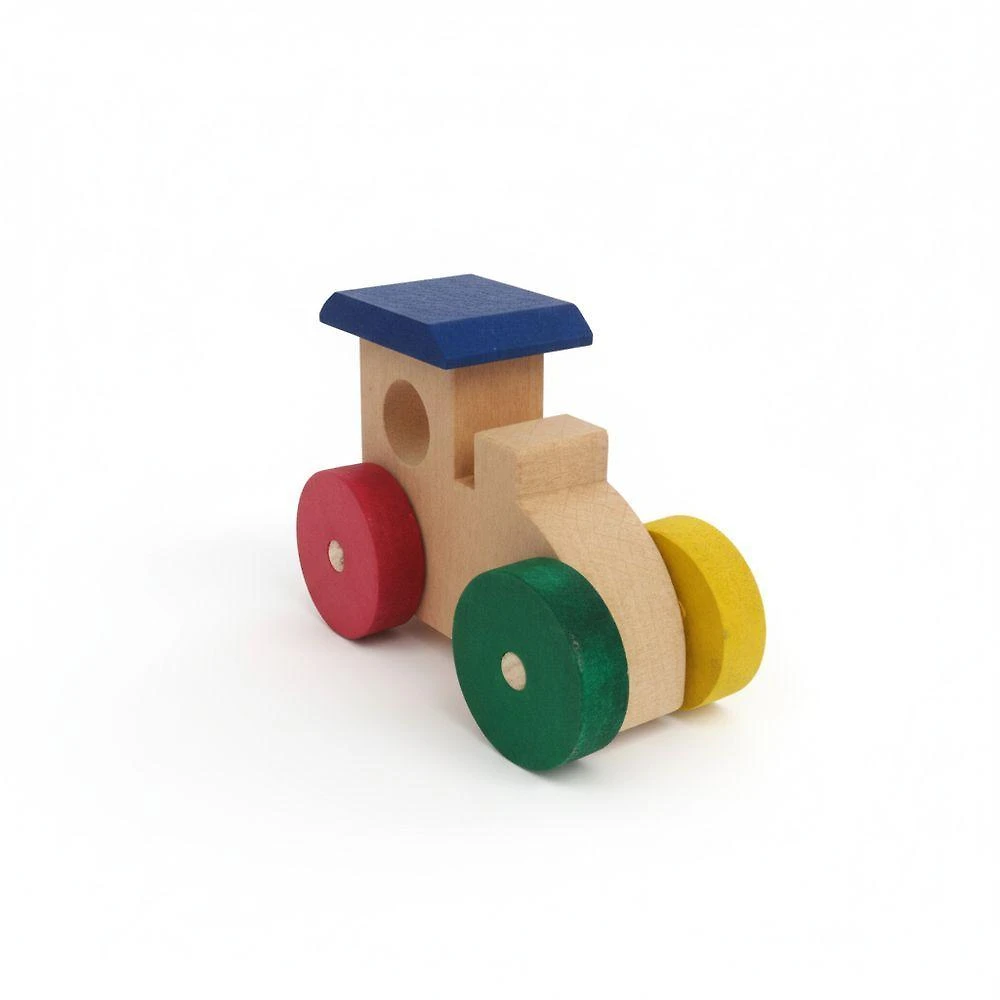Trenzinho Mini Trenzinho Multicolorido com Pintura Atóxica em MDF Artesanal