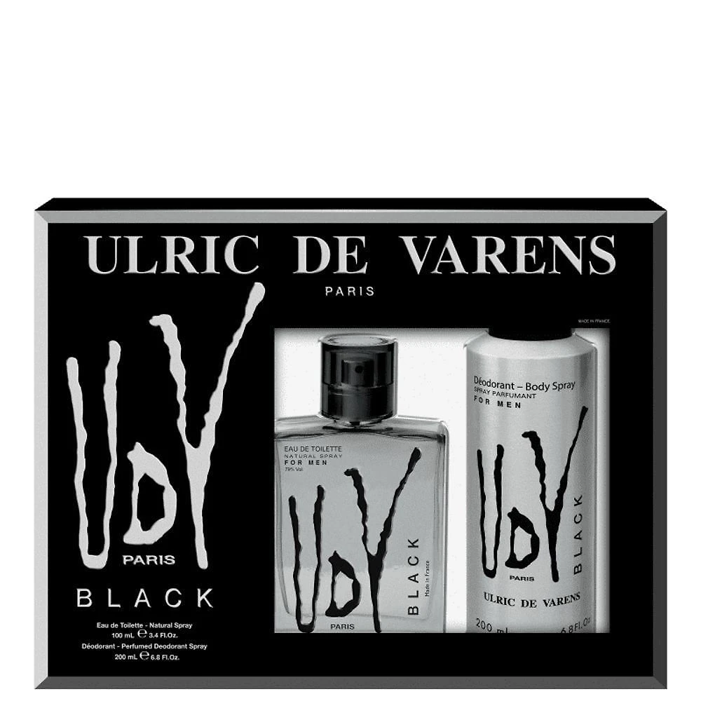Kit Ulric De Varens Udv Black Masculino - Edt 100ml + Desodorante 200ml