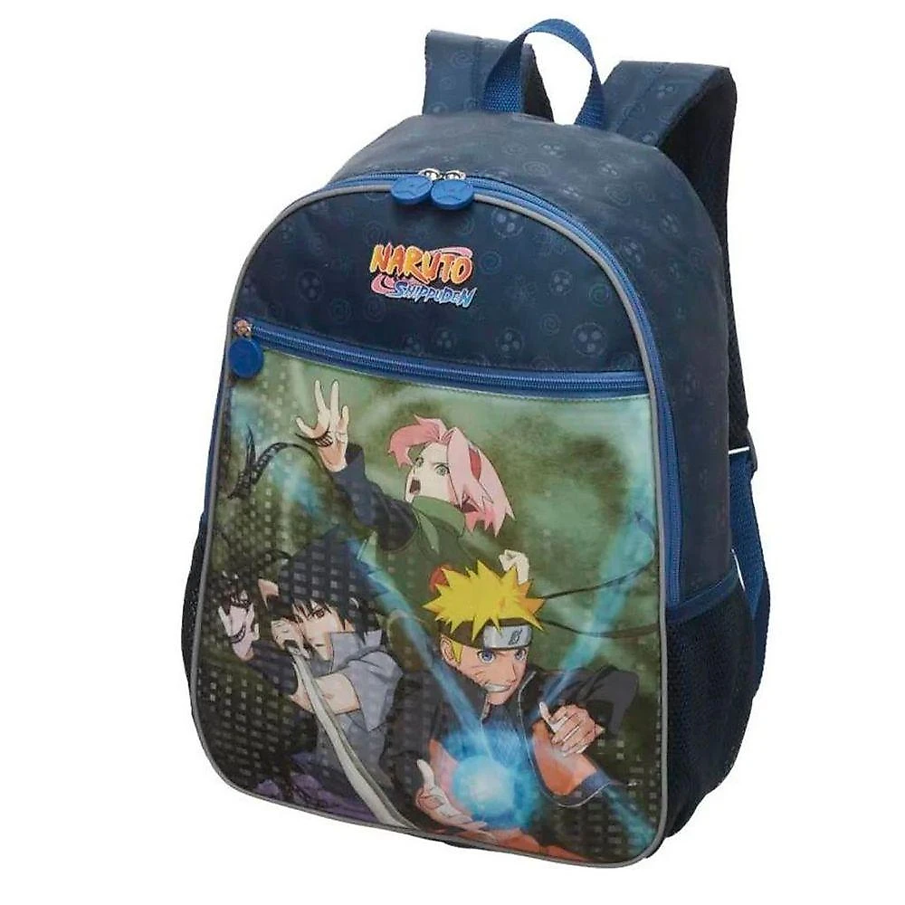 Kit Mochila Costas Lancheira Estojo Escolar Infantil Menino Naruto Shippuden Time 7