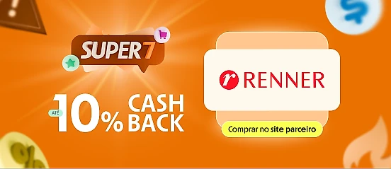 RENNER COM ATÉ 10% DE CASHBACK