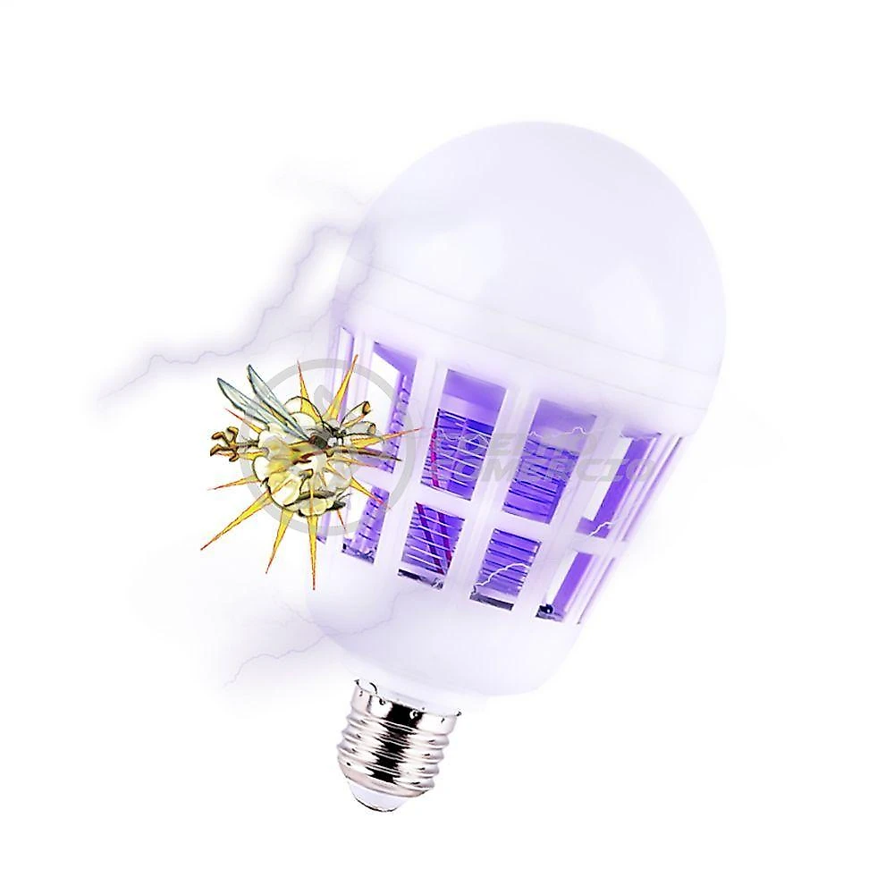 Lâmpada Luz Led Branco 15w Atrai Choque Mosquito