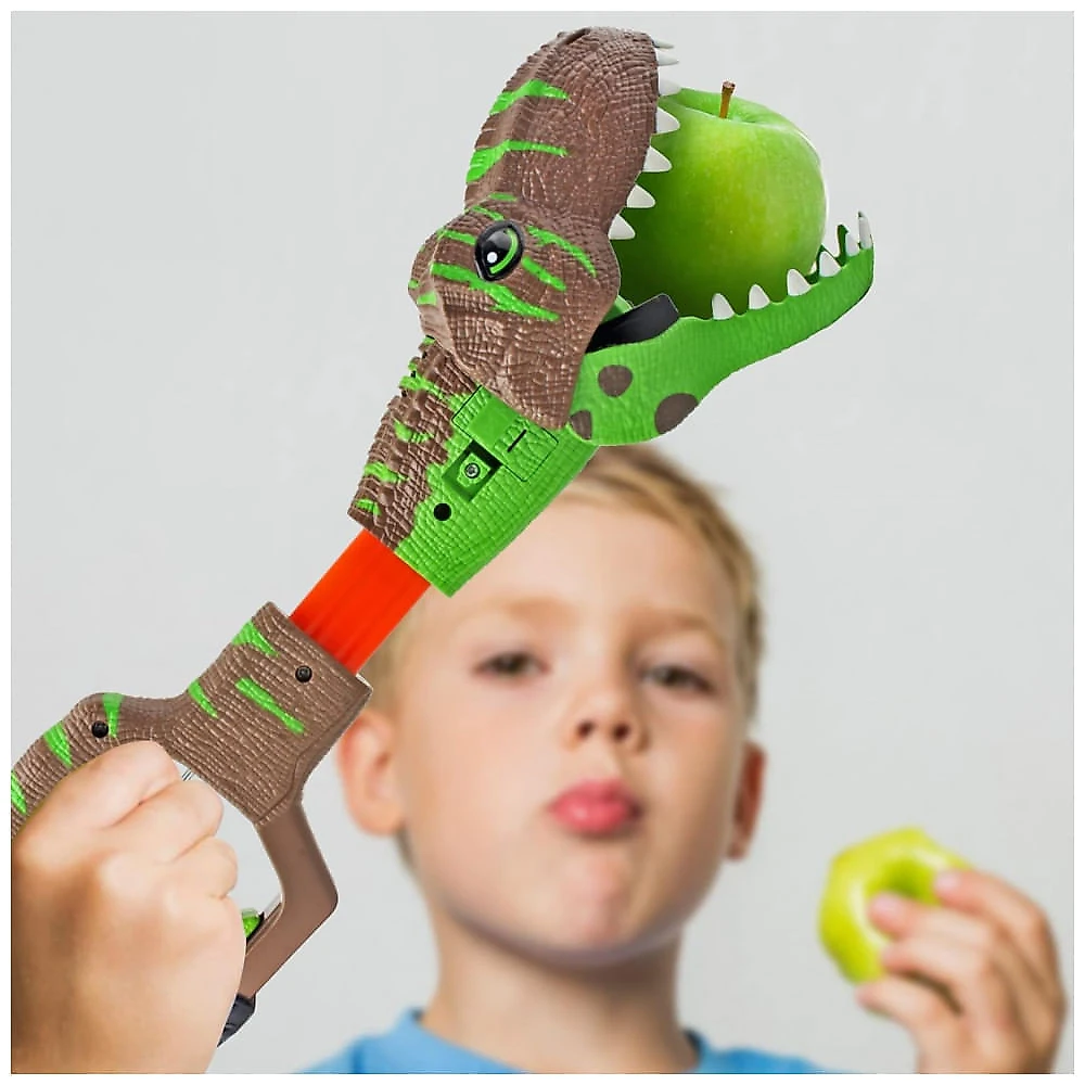 Brinquedo DINOBROS Dinossauro Chomper para Crianças com 3 Sons de Rugido e Luz Garra Agarradora de Dinossauros Jurássicos Braço Robô TRex