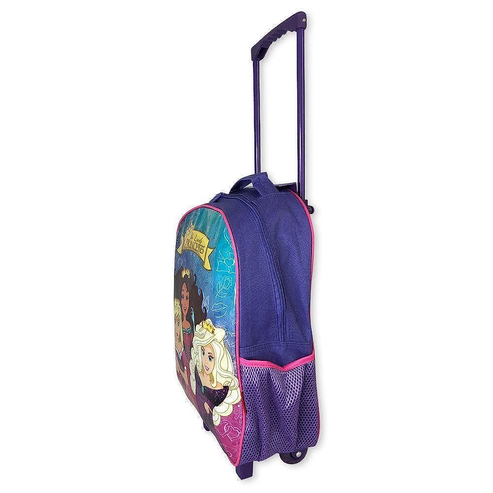 Kit Mochila Infantil Escolar Com 3 Peças Princesas Roxa