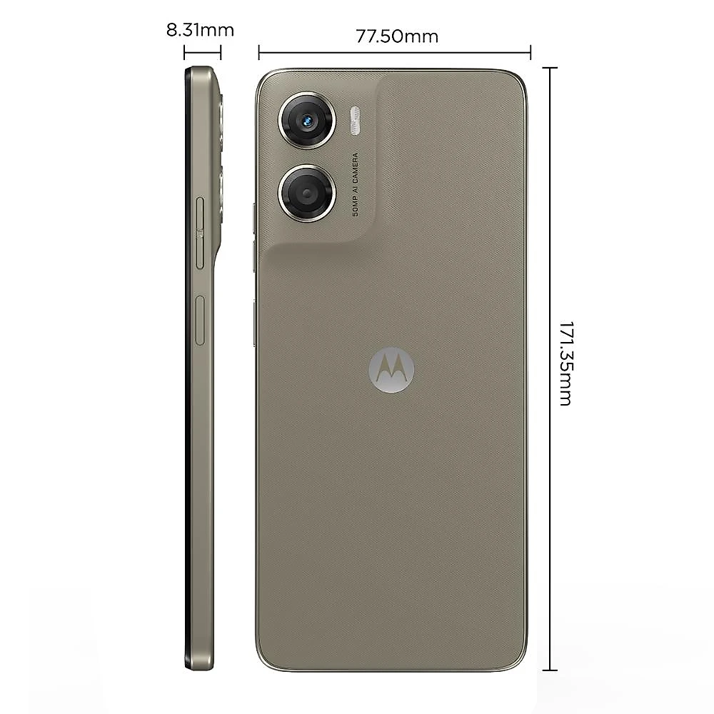 Smartphone motorola moto g06 4g tela 6,9” 256gb câmera 50mp bege