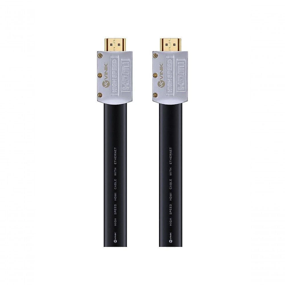 Cabo HDMI H20fl-5 4K Ultra HD 3D com Ethernet Flat 5 Metros Preto Vinik