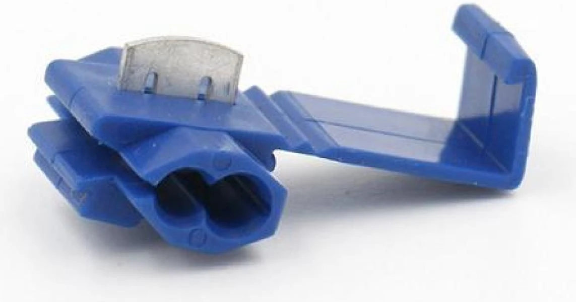 Miniatura 500Pçs Conector Derivação Emenda Cabos Fios Azul 1,5 A 2,5Mm