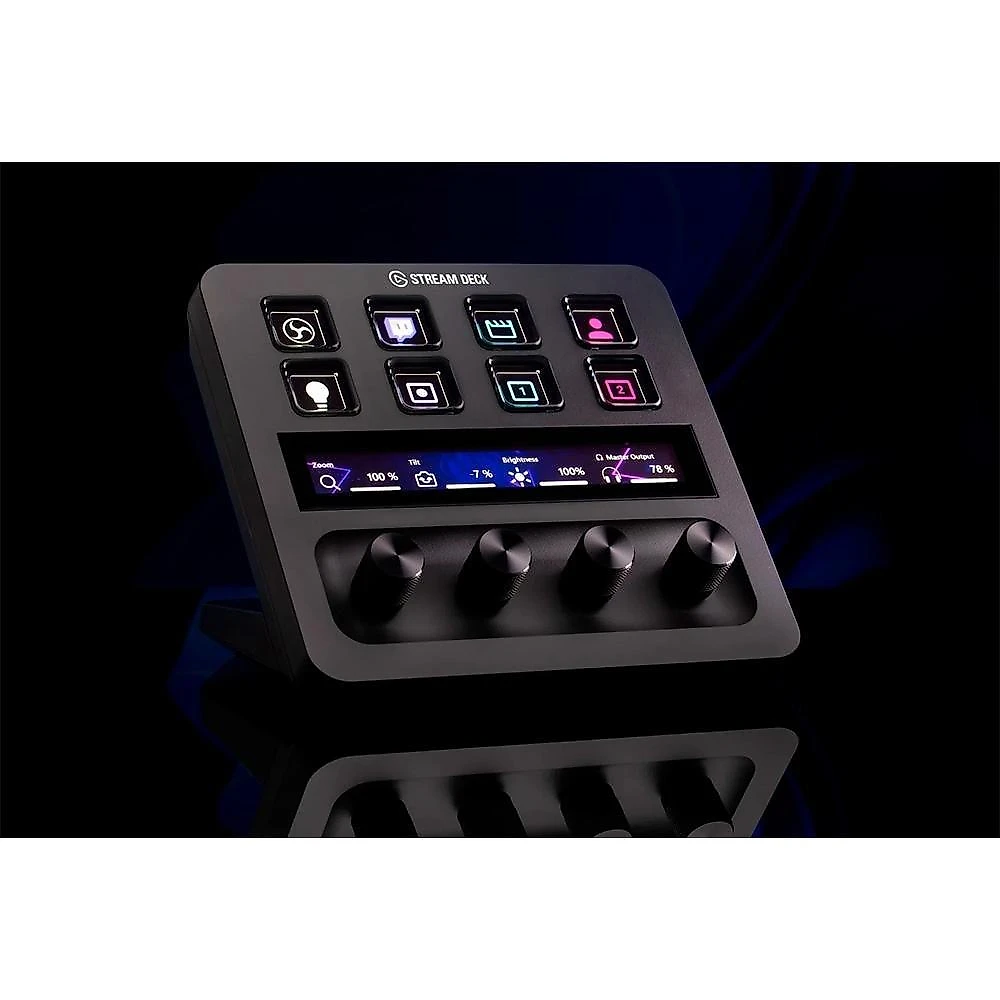 Elgato Stream Deck, Tela LCD, 8 Teclas, USB, Preto - 10GBD9901