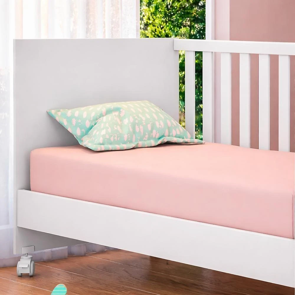 Jogo de Quarto Pérola com Guarda Roupa 3 Portas e 4 Gavetas + Cômoda 2 Portas + Berço Mini Cama MDF