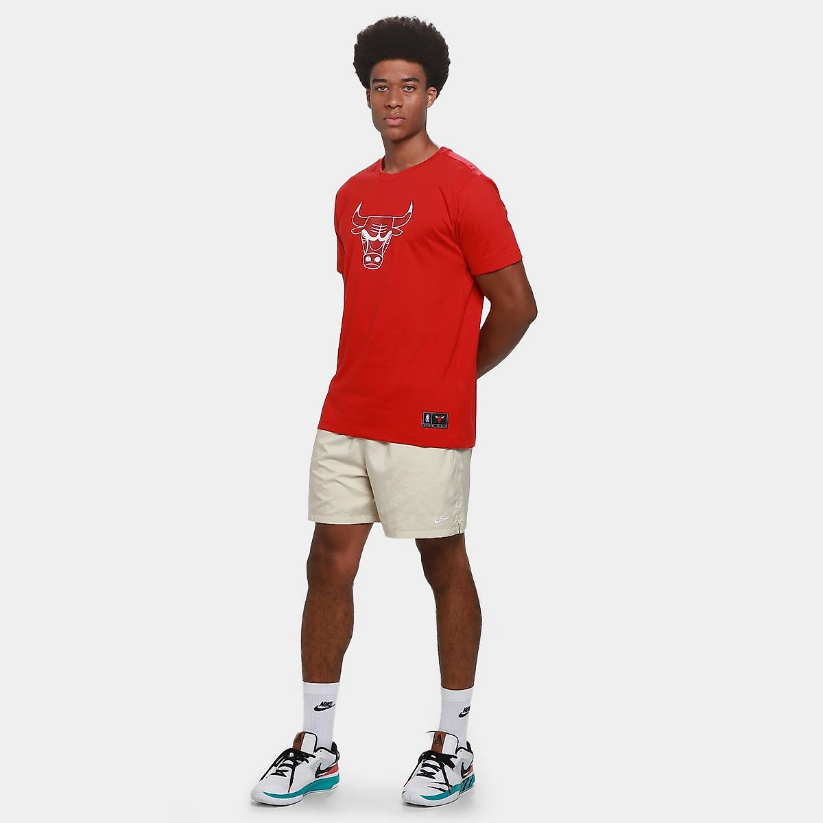 Camiseta NBA Chicago Bulls Mitchell & Ness Layers Masculina Vermelho - G