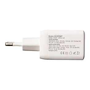 Carregador de Tomada Universal Geonav Turbo Duo CH35PDWT 35W para Celulares e Dispositivos Eletrônicos