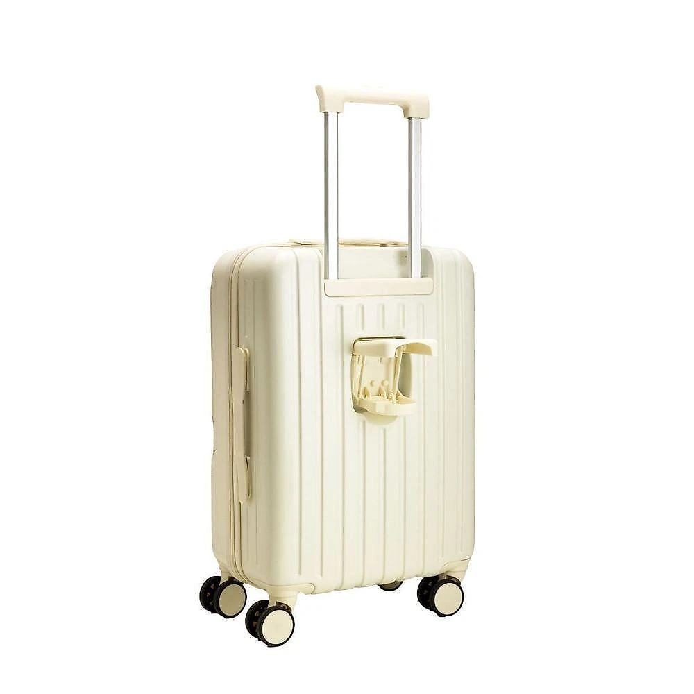 Mala De Viagem Off White Com Adesivos