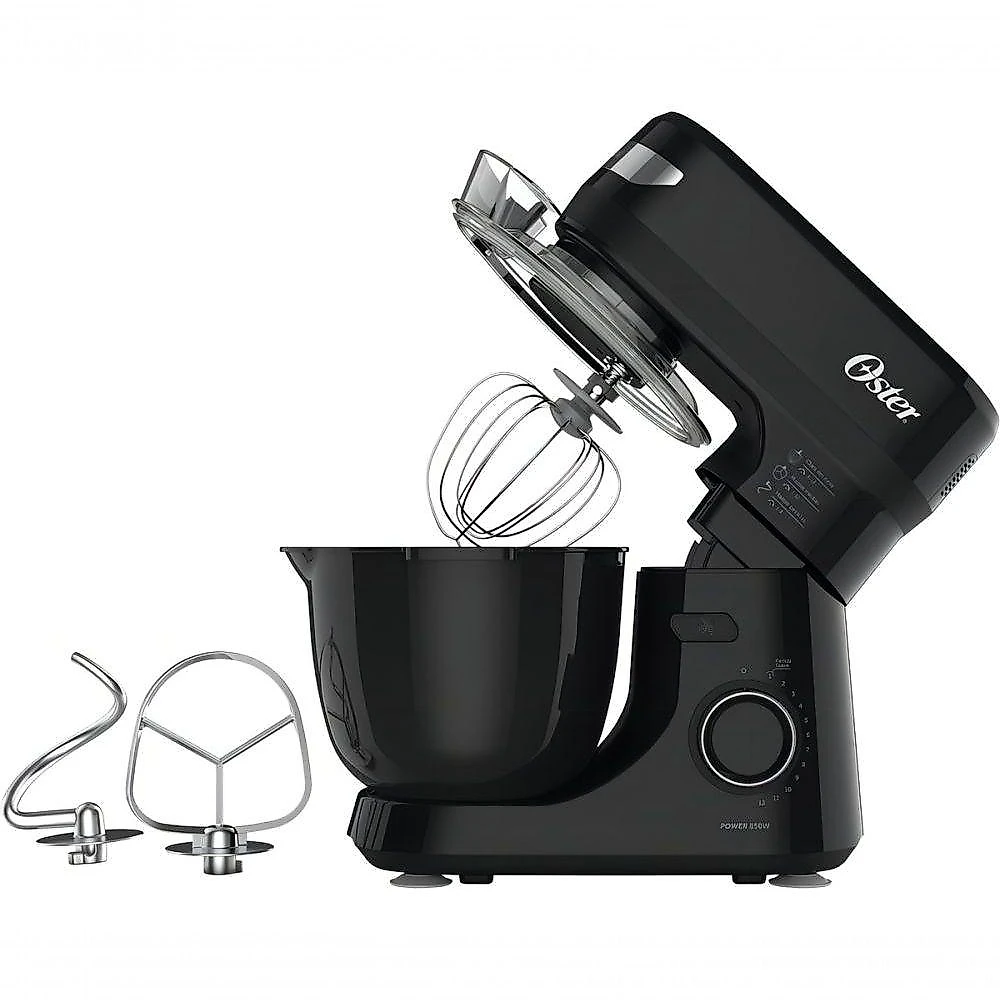 Batedeira Planetária Industrial OBAT640 850W 12 Velocidades Preto-inox 110V