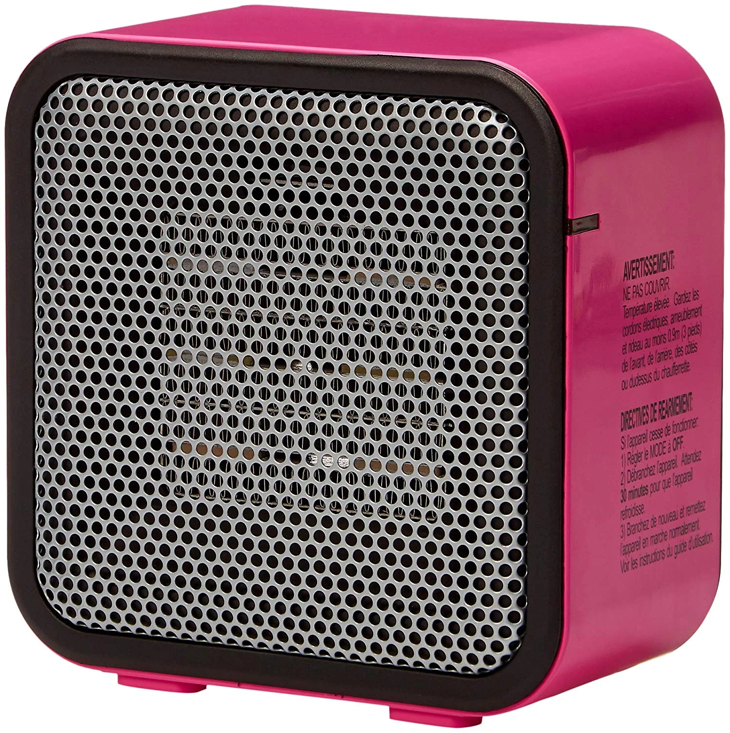 AMZ Mini Aquecedor Eletrico 500 Watts Rosa 110V