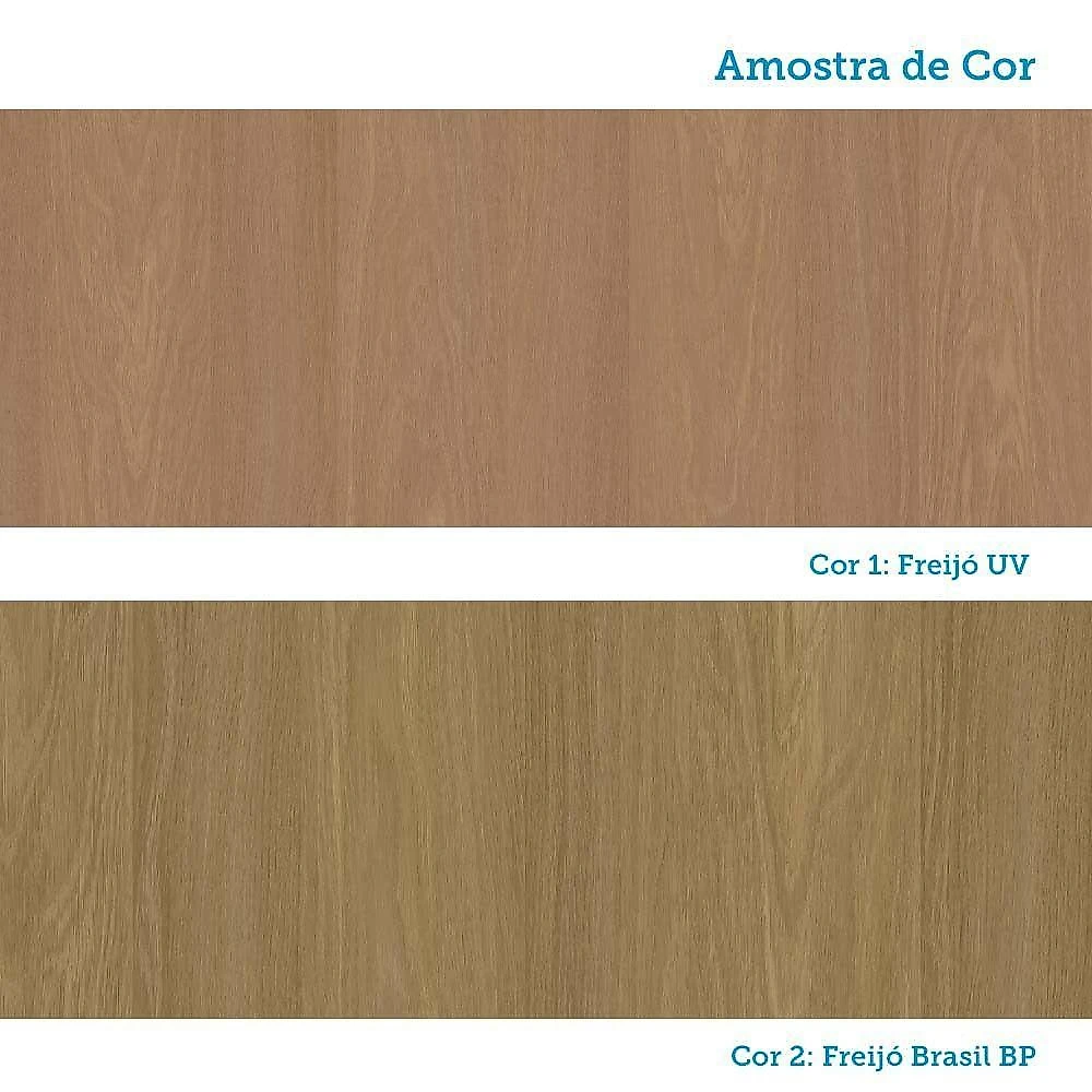Armário Aéreo Canto Diagonal 74cm 2 Pts Elegance Luciane Móv Freijó/freijó
