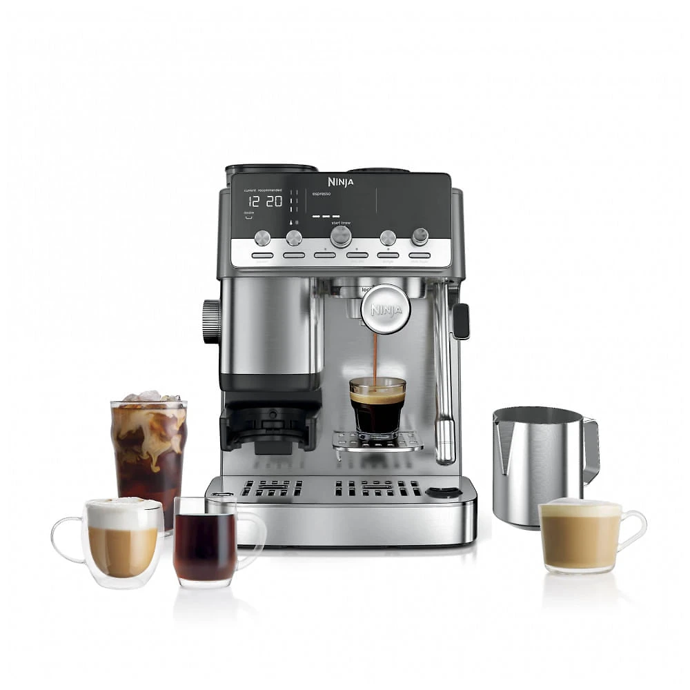 Cafeteira Espresso Ninja Luxe Café Mini Plus ES351 AutoFroth Aço Inox 110V