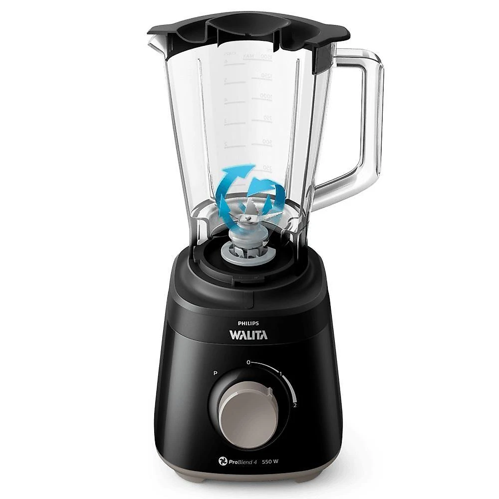 Liquidificador Philips Walita Daily Ri2110p Com 2 Velocidades E Jarra 2 Litros Preto 127v