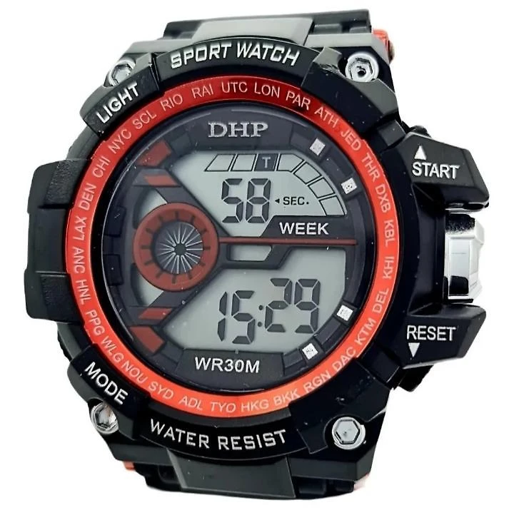 Miniatura Relógio Dhp Modelo Sport Digital Unissex - Resistente A Água