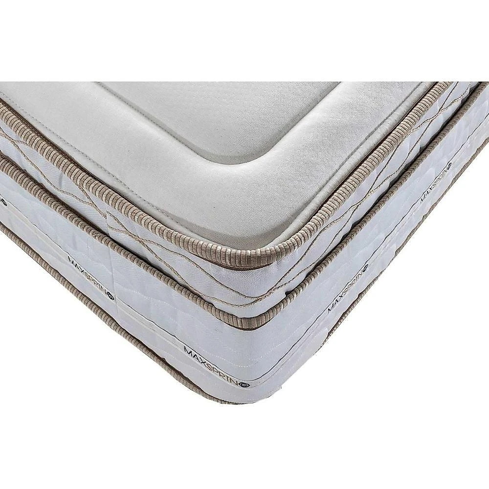 Conjunto Box Baú Casal Colchão Molas Herval Maxspring American + Base Crc Suede Clean 138x188