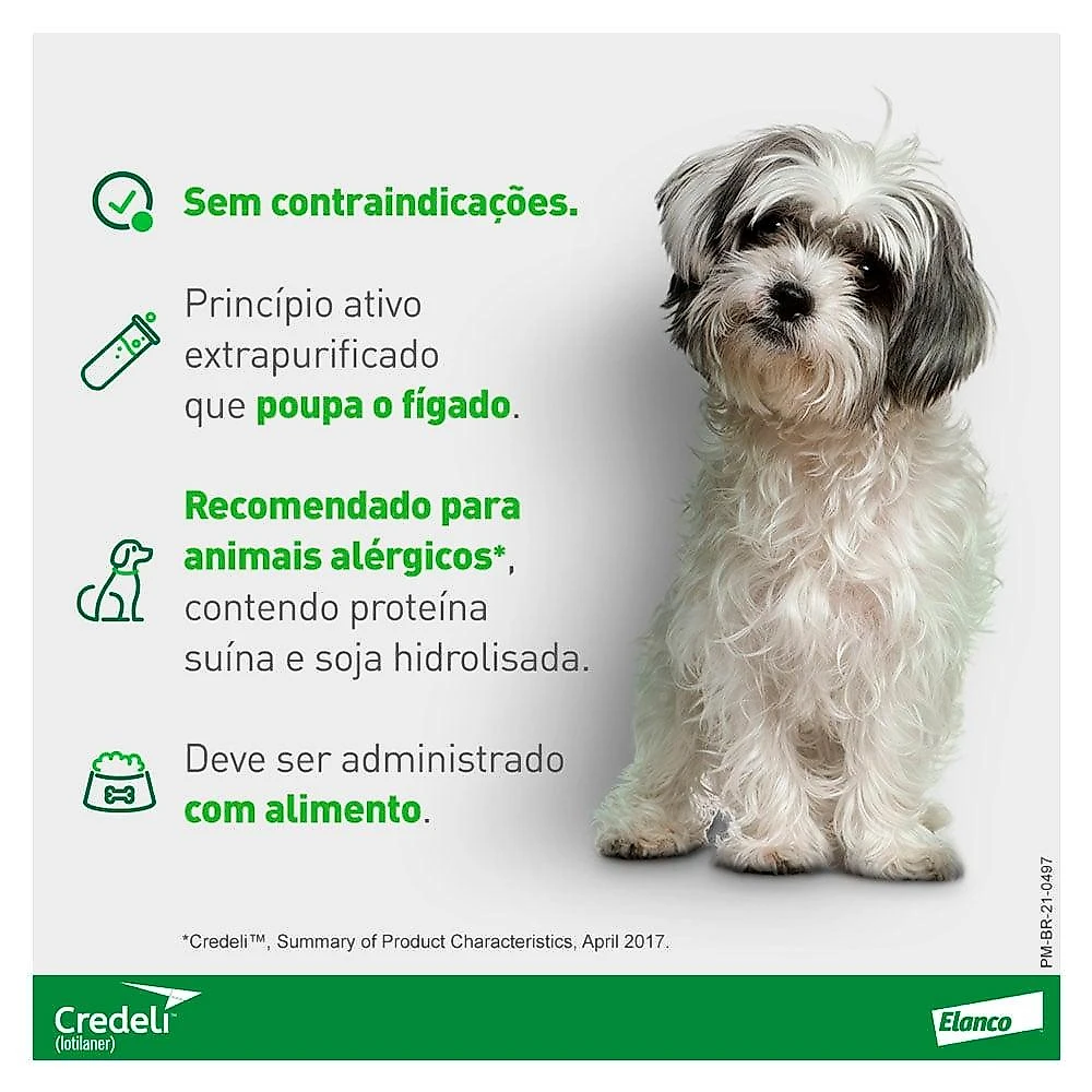 Antipulgas e Carrapatos Elanco Credeli 450 mg - Cães de 11 até 22 Kg