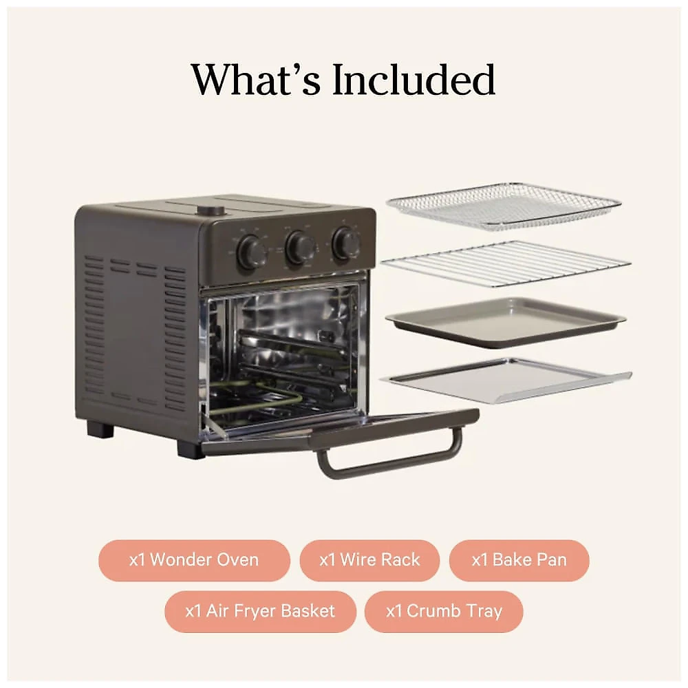 Forno Elétrico 6 em 1, 12L com Infusão de Vapor e Controle de Temperatura, 110V 1400W, Our Place, Marrom 110v