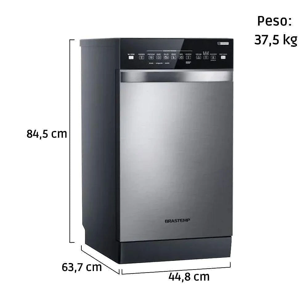 Lava-louças Brastemp BLF10BR 10 Serviços Inox 220V