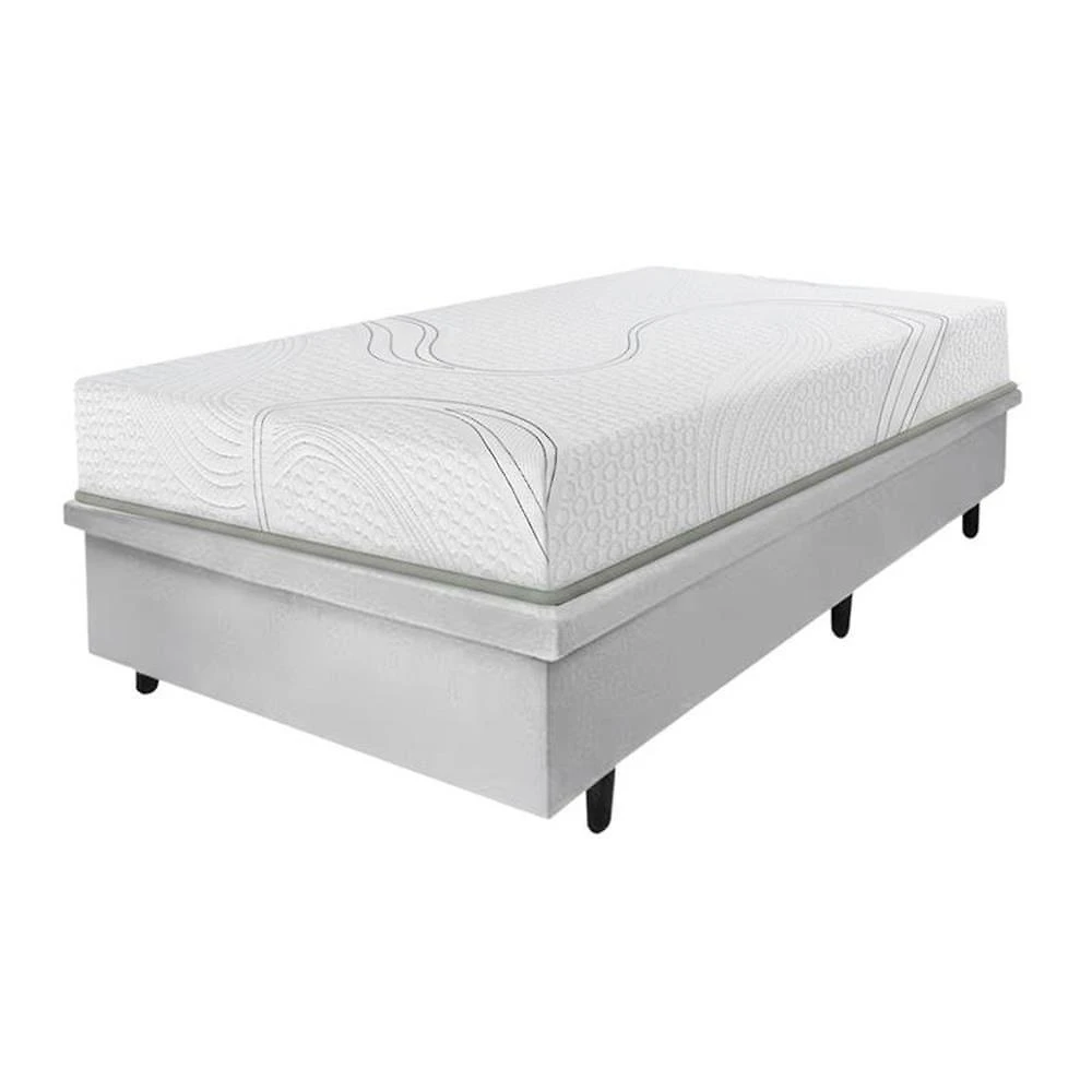 Colchão bartira viena solteiro + cama box para colchão de solteiro mga lift