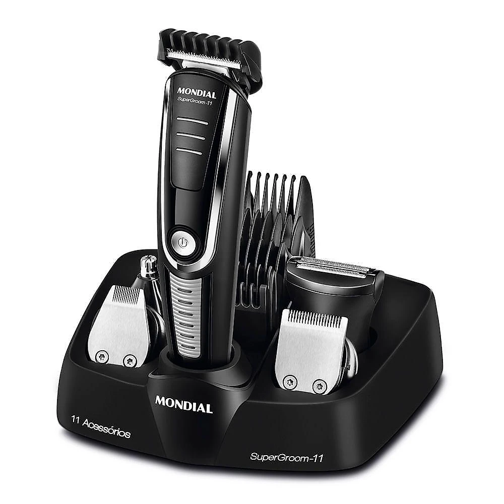 Body Groom Mondial Super 11 Bg-05 Body Groom Biv Preto/prata Bivolt
