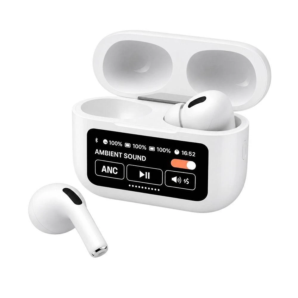Fone Intra Auricular Estéreo Hd MDM com Longa Bateria e Modos Ambiente Gaming e Bass Booster Branco