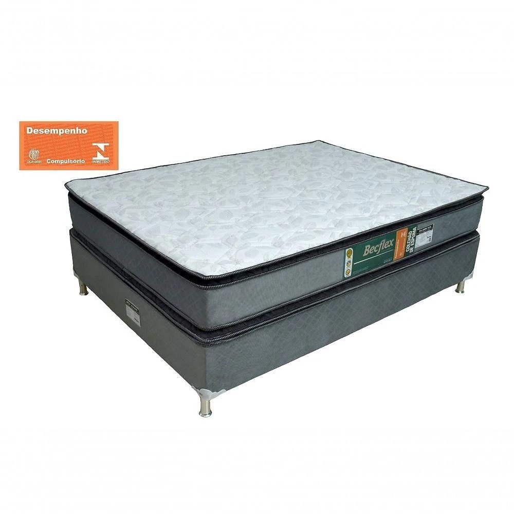Conj (box + Colchão) Diamond Pillow Becflex. Solteiro 88 Cm