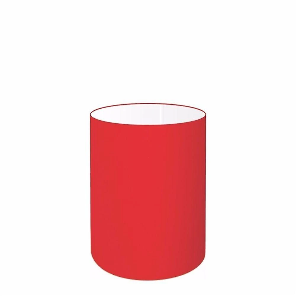 Cúpula Abajur Cilíndrica Cp-7006 ø18x25cm Vermelho