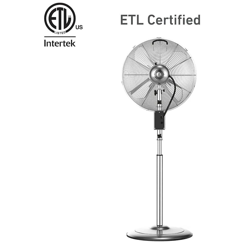 Ventilador Pedestal Digital com Controle Remoto, Oscilação de 75°, 3 Velocidades, 3 Modos, Altura Ajustável e Inclinação da Cabeça de 18°, 110V 45W, 110v