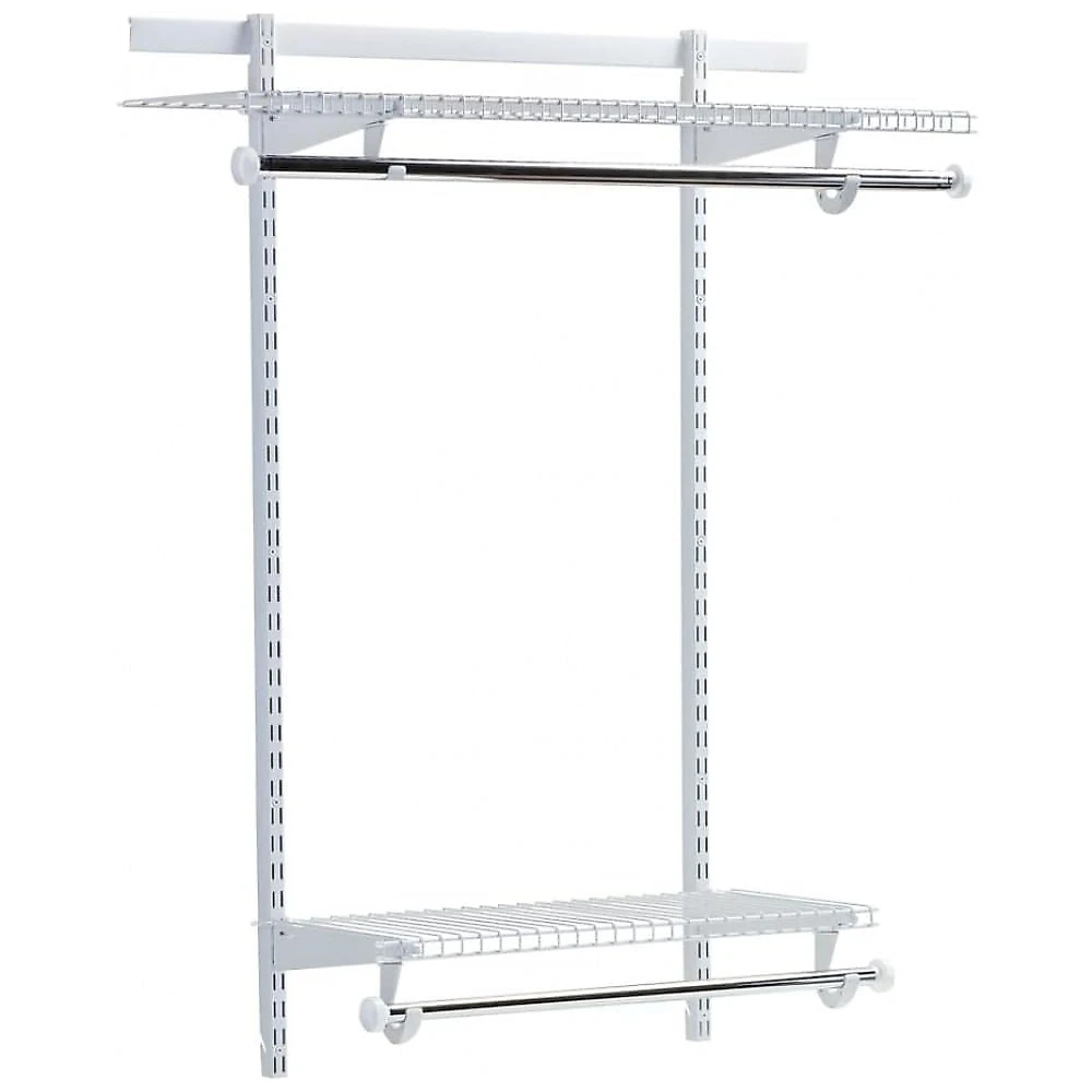Kit Closet Aramado com Prateleiras Expansíveis e Hastes Telescópicas Personalizável Rubbermaid