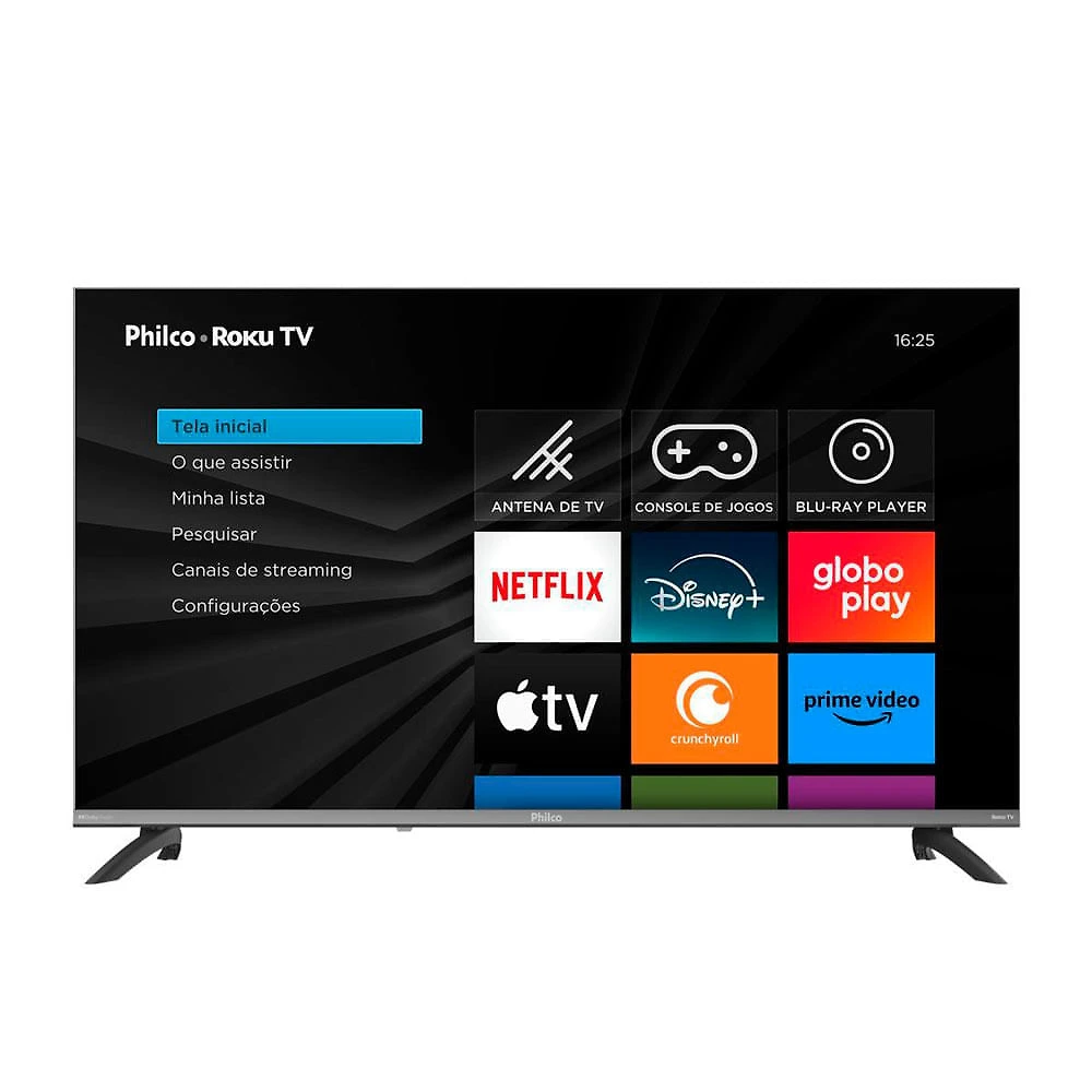TV LED 40 Philco Roku TV HDR10 Dolby Audio