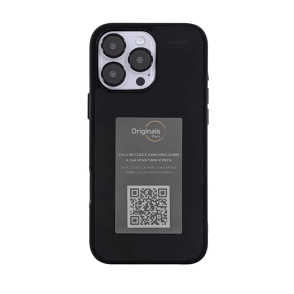 Capa iPhone 16 Pro Originais iPlace, Screen Preta