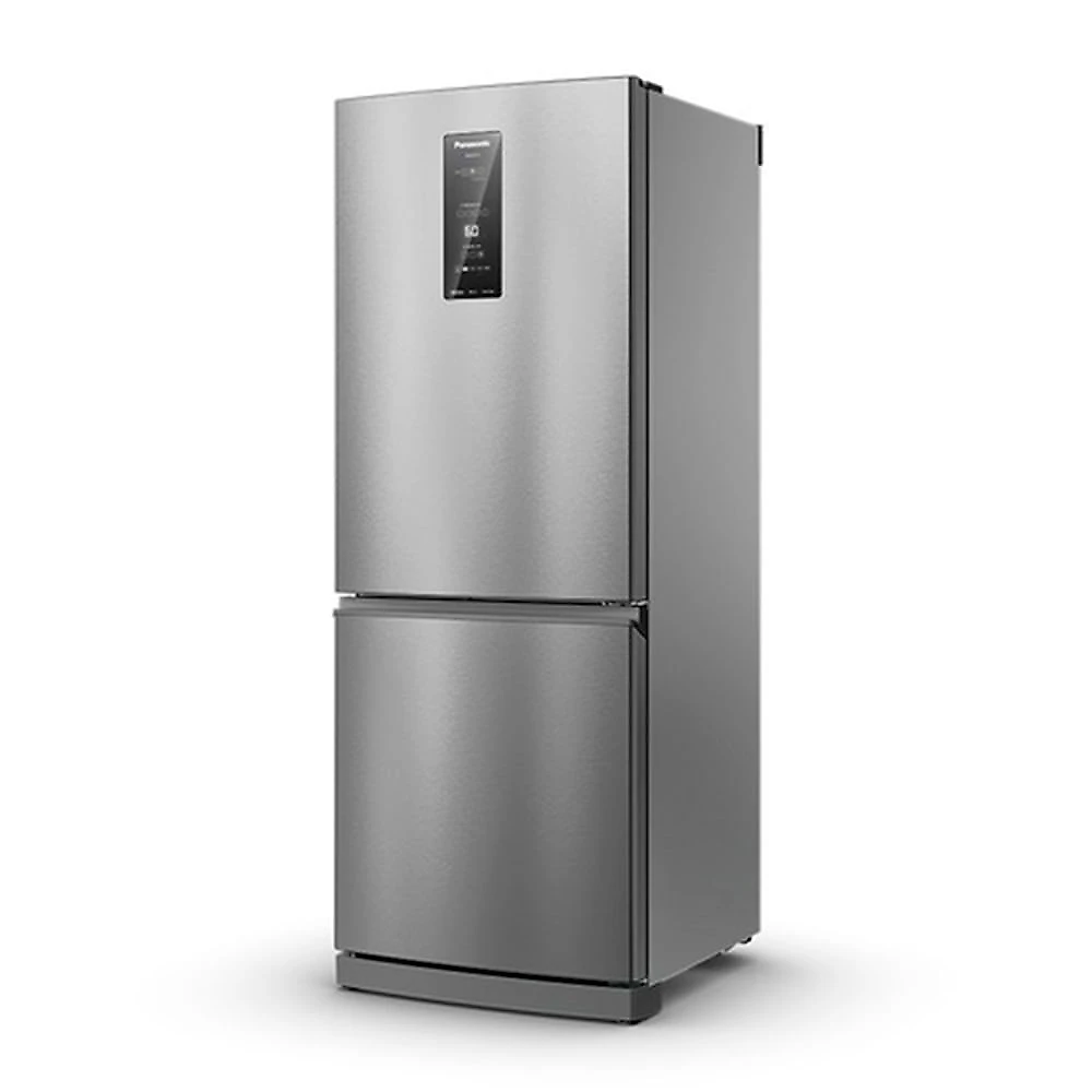 Refrigerador Bottom Freezer Panasonic de 02 Portas Frost Free com 475 Litros Aço Escovado - NR-BB64PV2X Bivolt