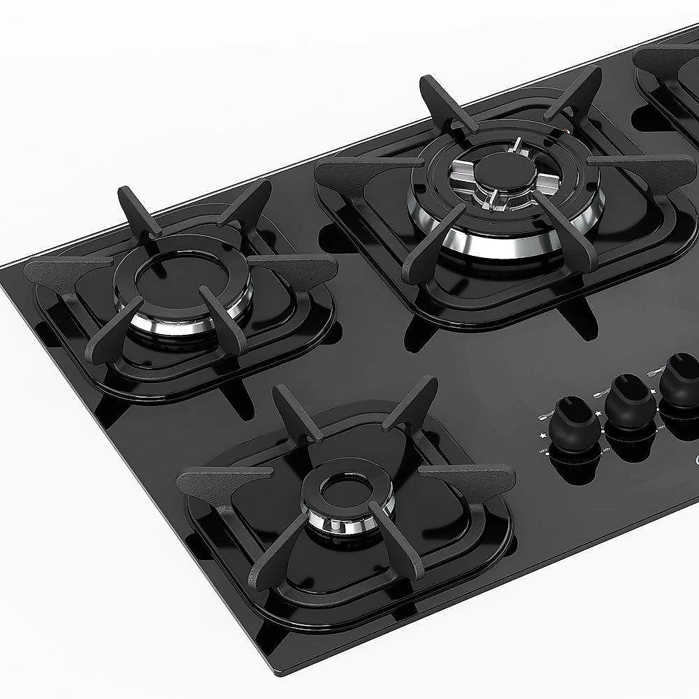 Fogão Cooktop Tripla Chama - 05 Bocas - Mueller Preto Bivolt