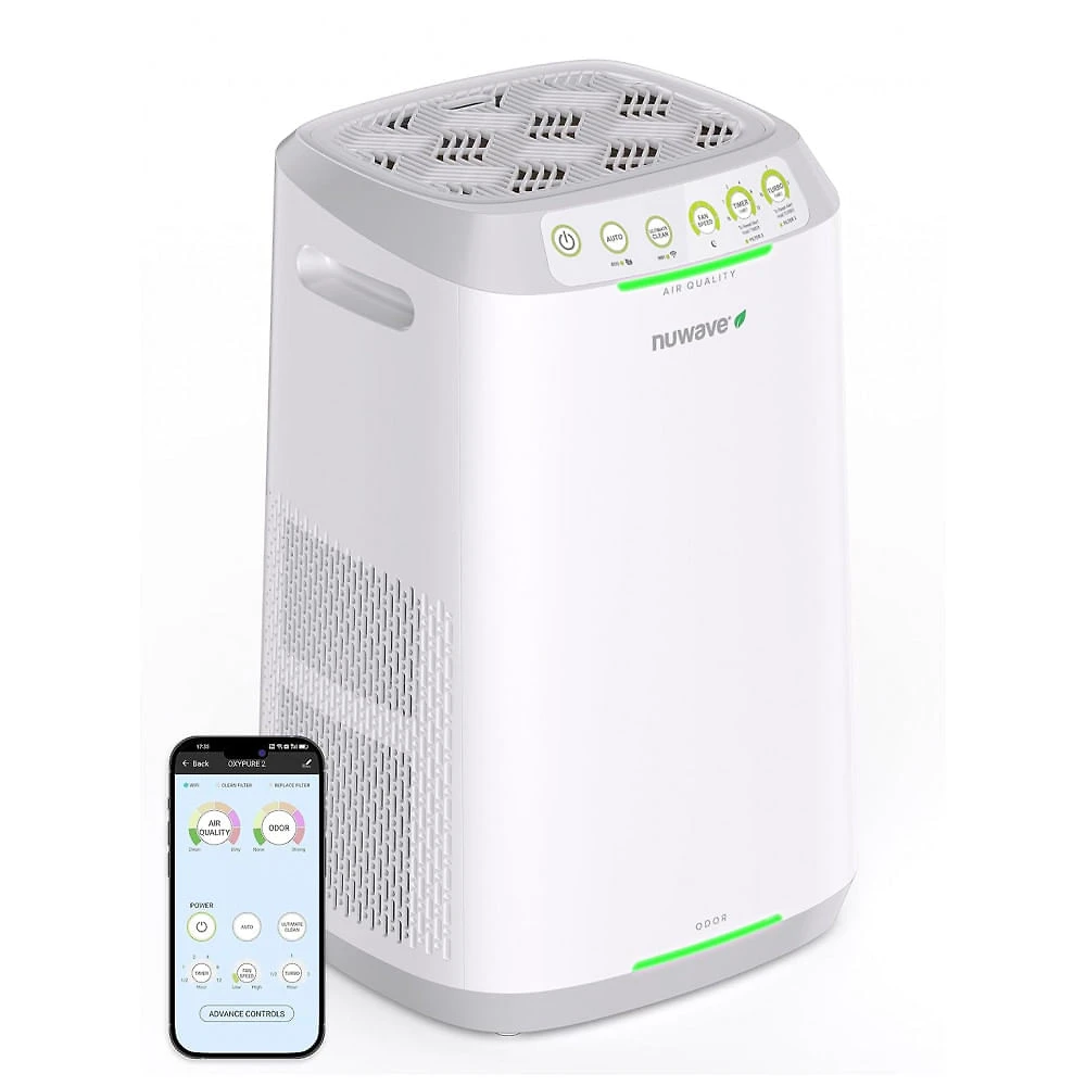 Purificador de Ar para Espaços até 89m2 com Filtro Bioguard Lavável, WIFI, Sensor de Qualidade do Ar e Odor, Nuwave Ox...