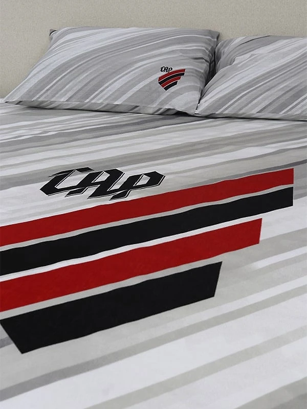 Jogo de Cama Casal Athletico 3 Peças Branco