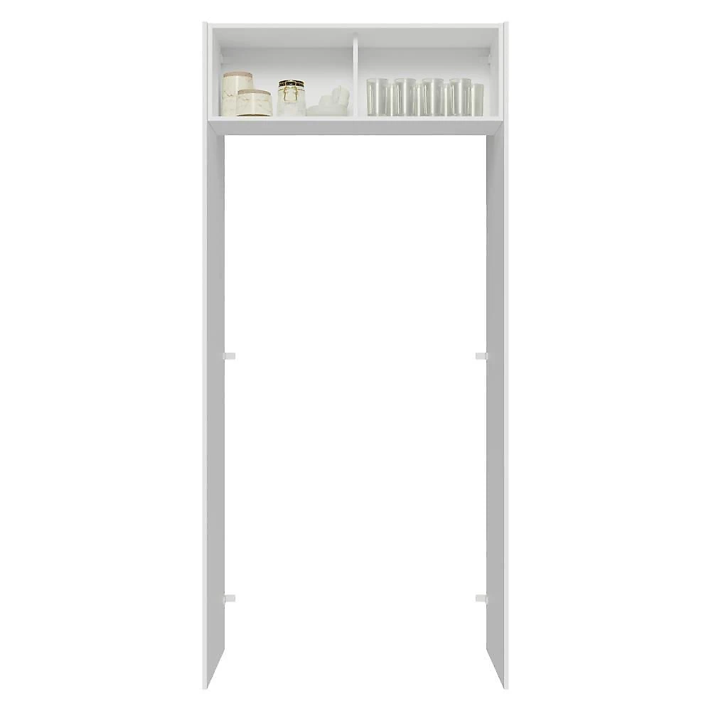 Porta-geladeira 103 Cm 1 Porta Basculante Branco/rustic Stella Madesa Branco/rustic