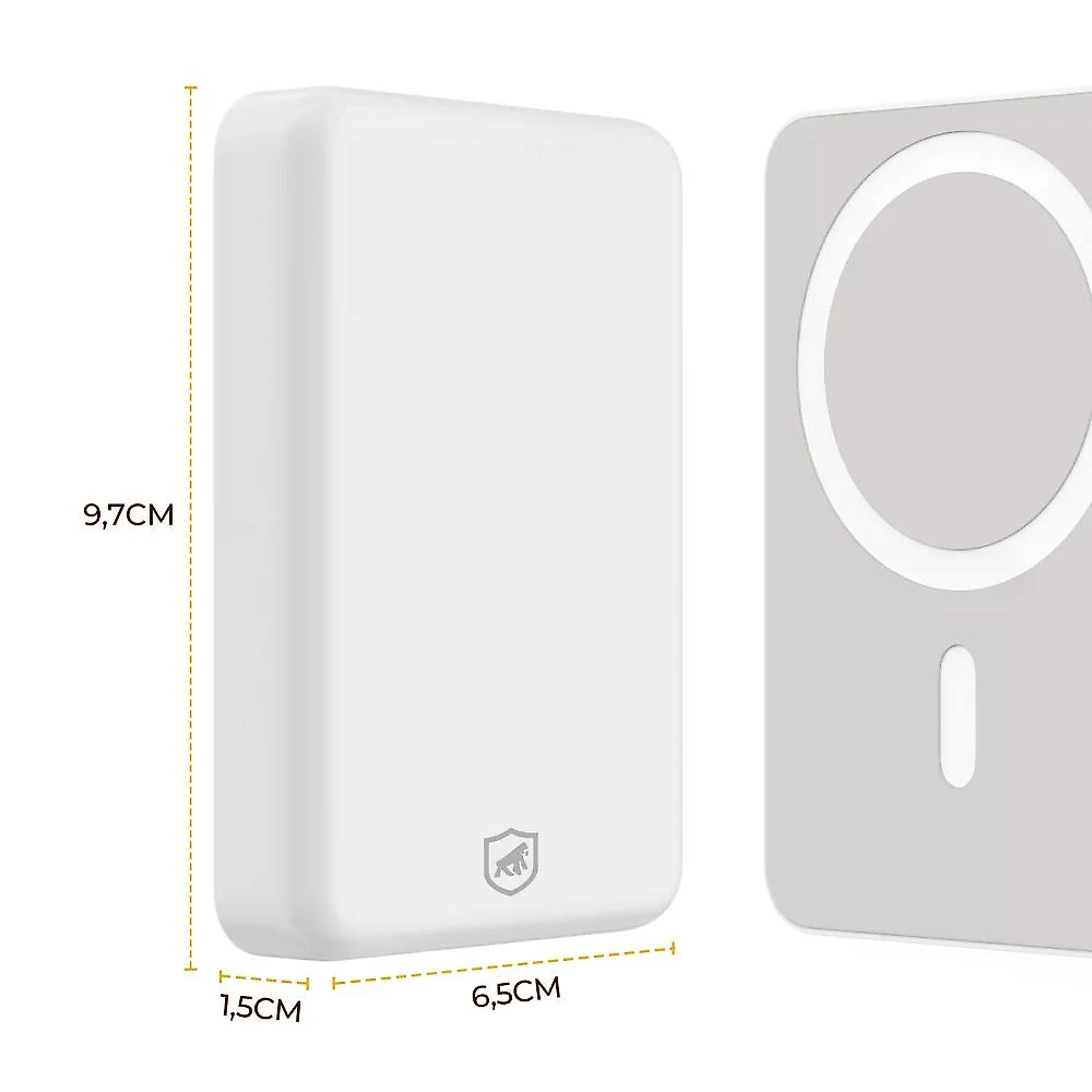 Carregador Portátil MagPower 5.000 MaH - Branco - Gshield