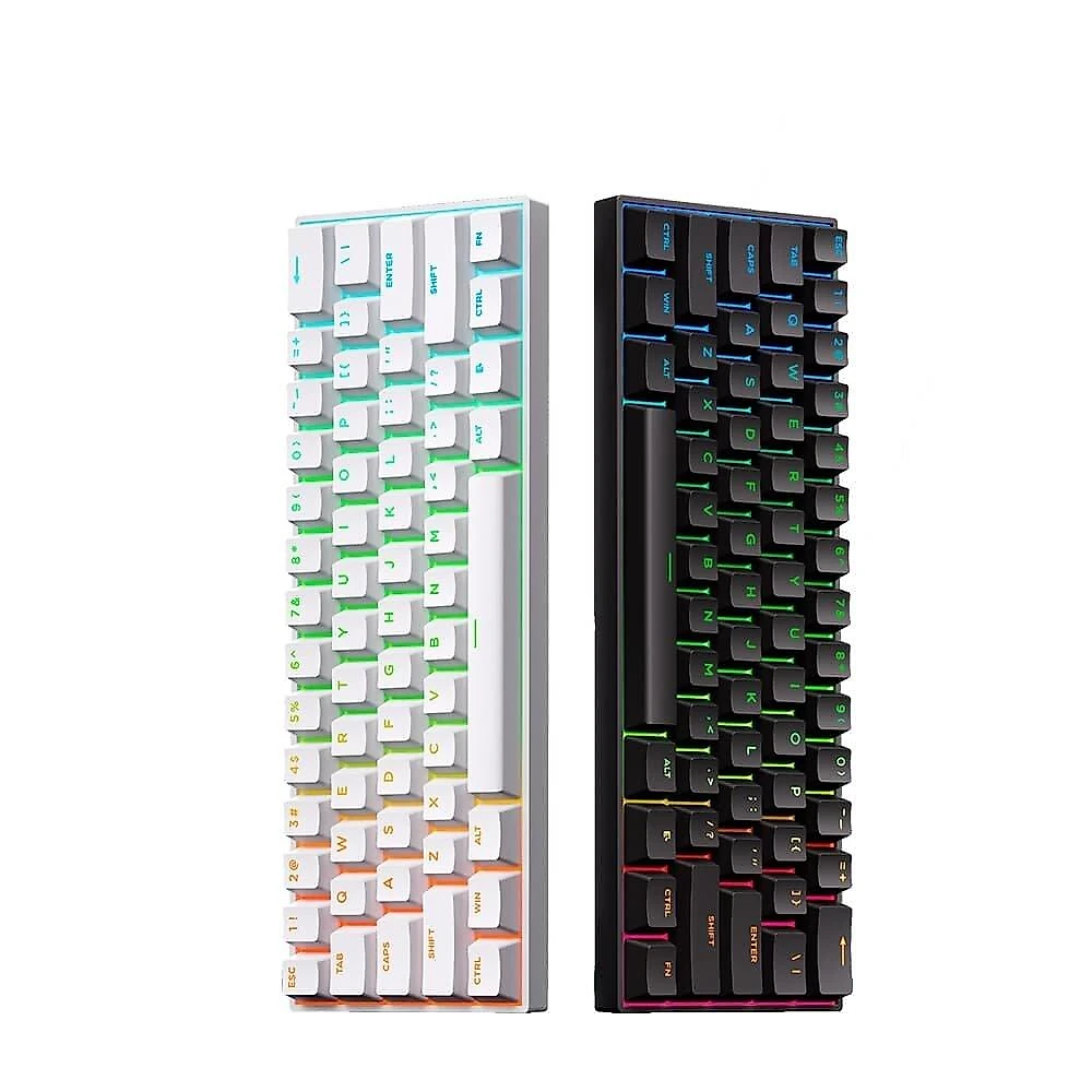 Teclado Magnético Gamer MCHOSE Ace 60 Hall Effect, RGB, Switch Magnético Uranus Standard, Branco - Ace60-7A